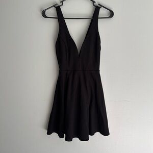 Lulus love galore black skater dress